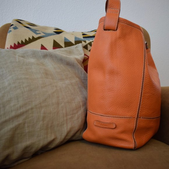 Cole Haan Orange Leather hobo bag - Picture 7 of 15